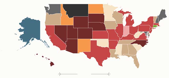 Most Searched Horoscopes per State