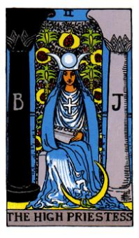 Marsailles Deck - Major Arcana - 2: The High Priestess