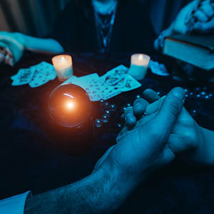 Séances usually involve several people gathered to produce a similar result.
