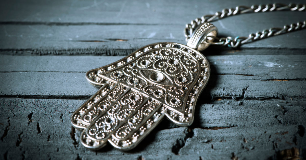 Hamsa Evil Eye Necklace